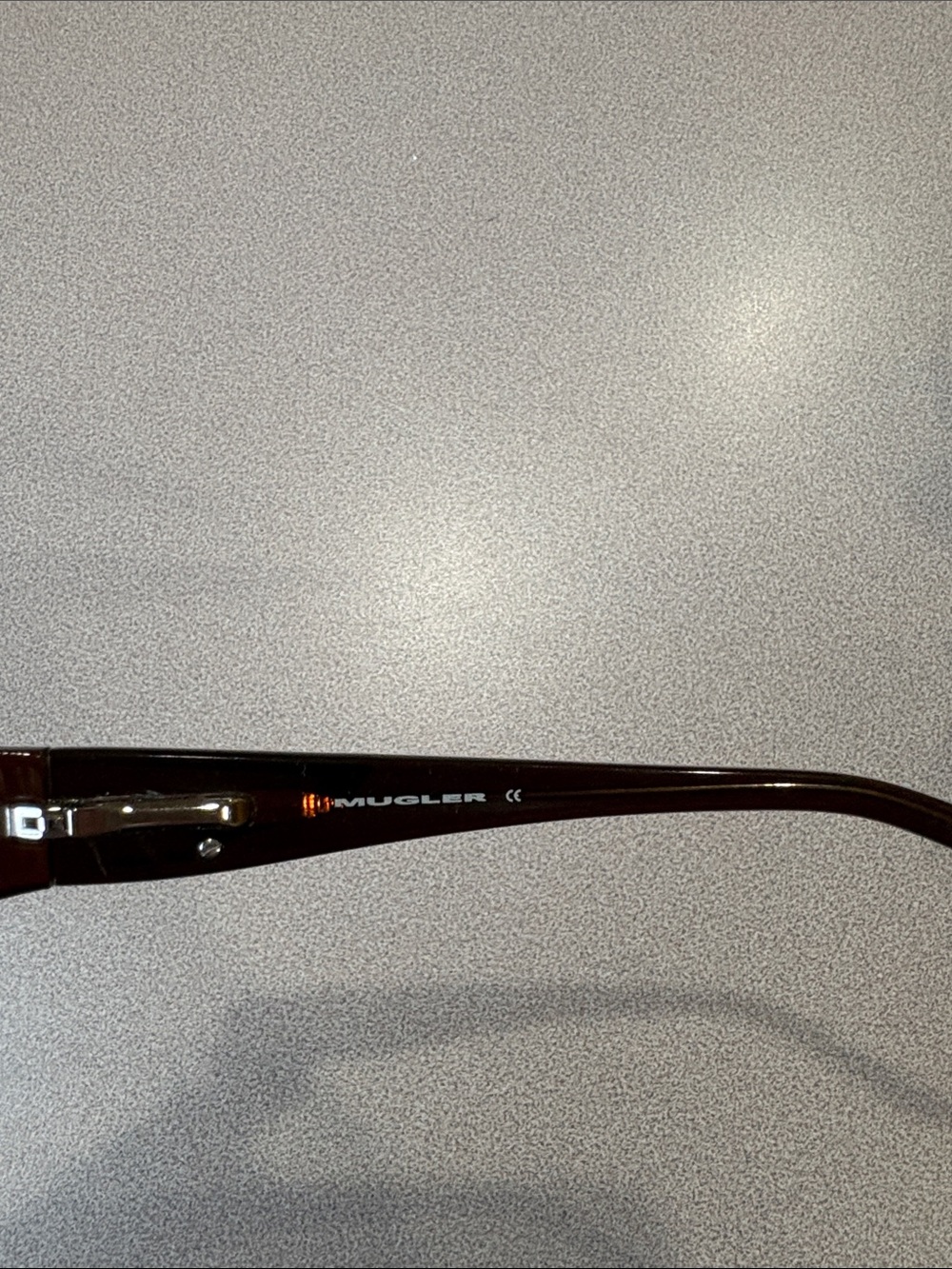 Rectangular Brown Reader Glasses - Mugler